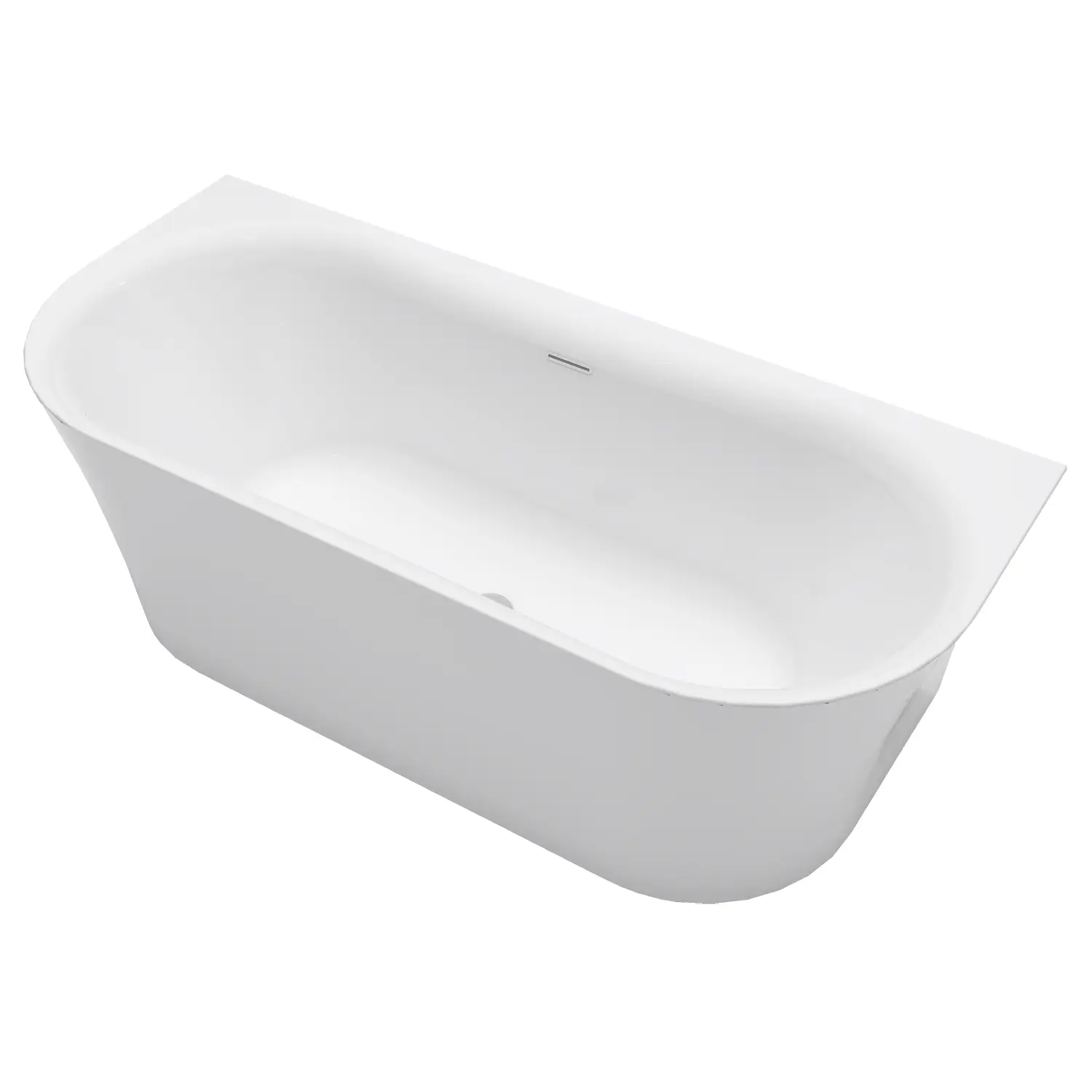 Ванна акриловая Azario ENGELS 1800x750x580 пристенная, в комплекте с сифоном и металлической рамой (ENG18075)