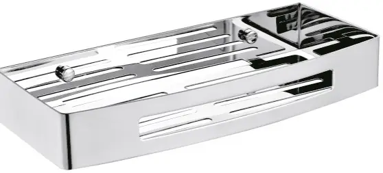 Полка прямоугольная Fixsen Hotel одноэтажная, хром (FX-31003B)