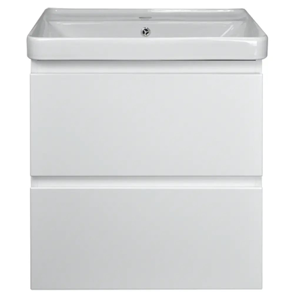 Комплект Azario тумба Мила 60 600х460х670 подвесная с раковиной Monte tx 60 белый (CS00080140)