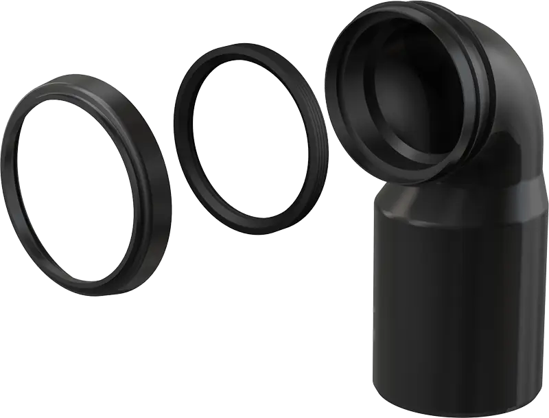 Колено стока комплект Alcadrain 90/110 (M906)