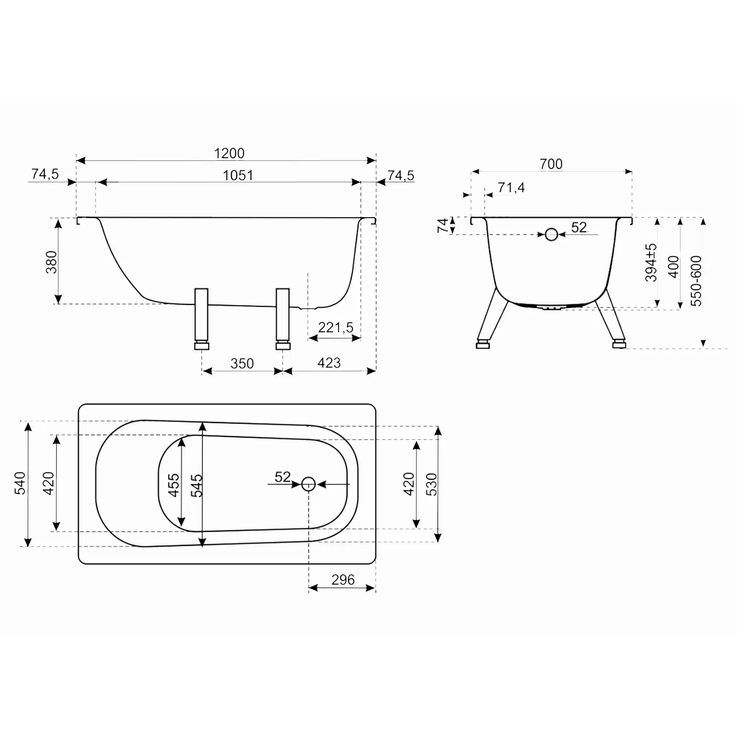 RV-120 схема с размерами