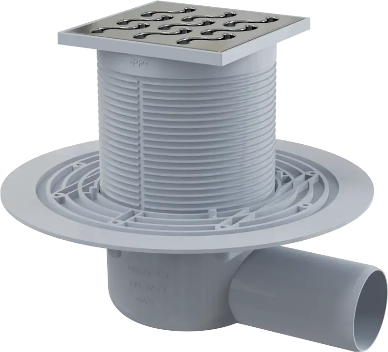 Душевой трап Alcadrain с решеткой хром (APV102)