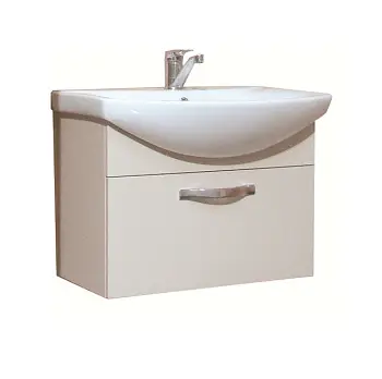 Тумба под раковину AQUATON Ария 65 белая (1A134001AA010)