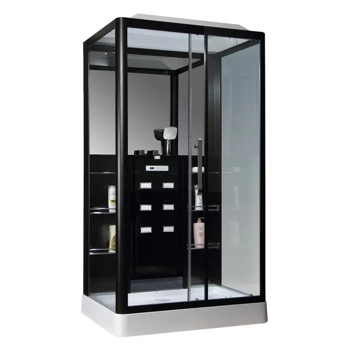 Душевая кабина Loranto Selak CS 127-3A R 90х120х235 правосторонняя, прозрачное стекло 6 мм., профиль черный (CS00035779)