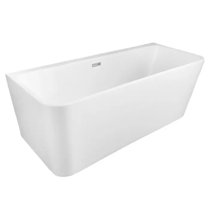 Ванна акриловая Loranto 1700х750х610 пристенная, в комплекте с сифоном и опорными ножками (CS-12-170)