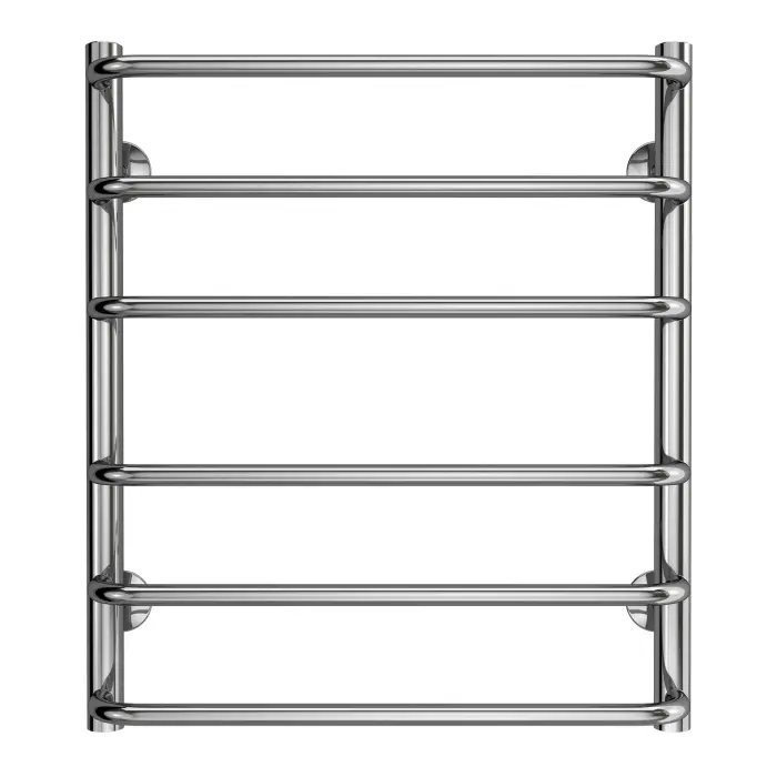 Полотенцесушитель водяной AZARIO FERRARA 500/600 6 секций, нижнее/диагональное подключение, 1/2", хром (AZ09156)