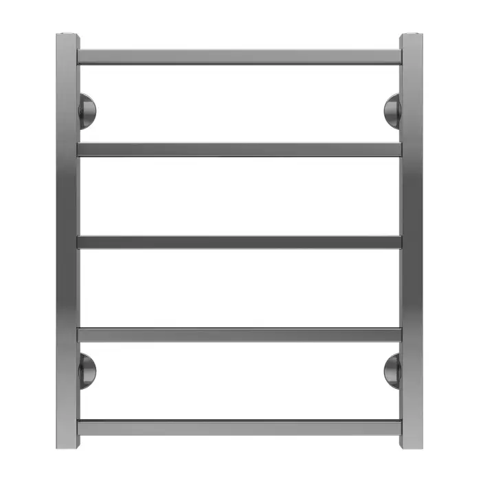 Полотенцесушитель водяной AZARIO ANCONA 500/600 квадрат, 5 секций, нижнее/диагональное подключение, 1/2", хром (AZ75556)