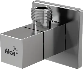 Угловой вентиль Alca Plast 1/2" × 3/8", квадратный, хром (ARV002)