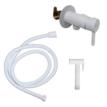 Гигиенический душ Loranto со смесителем, однорычажный, белый (LR80544000)