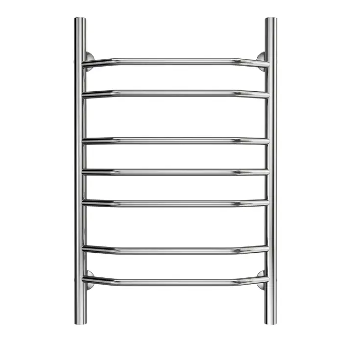 Полотенцесушитель водяной AZARIO RAVENNA 500/800 7 секций, нижнее/диагональное подключение, 1/2", хром (AZ07158)