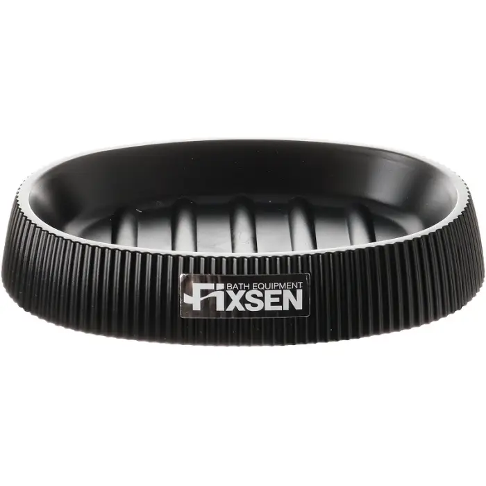 Мыльница Fixsen Black Boom пластик, черный (FX-411-4)