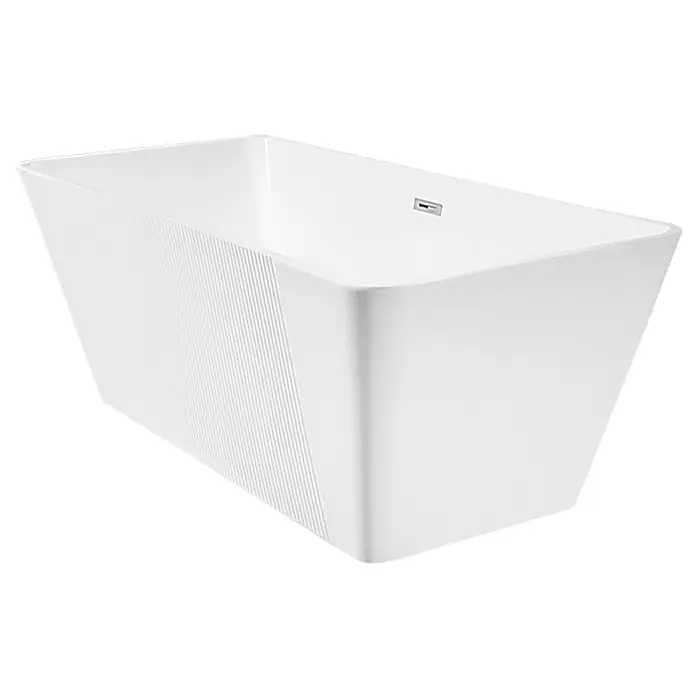 Ванна акриловая Loranto 1700х750х580 прямоугольная, отдельностоящая, в комплекте с сифоном и опорными ножками (CS-13-170)