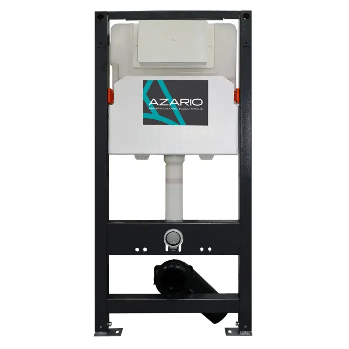 Инсталляция для подвесного унитаза AZARIO NEW сталь, пластик, 2-х режимный смыв 3/6 л. (AZ-501A)