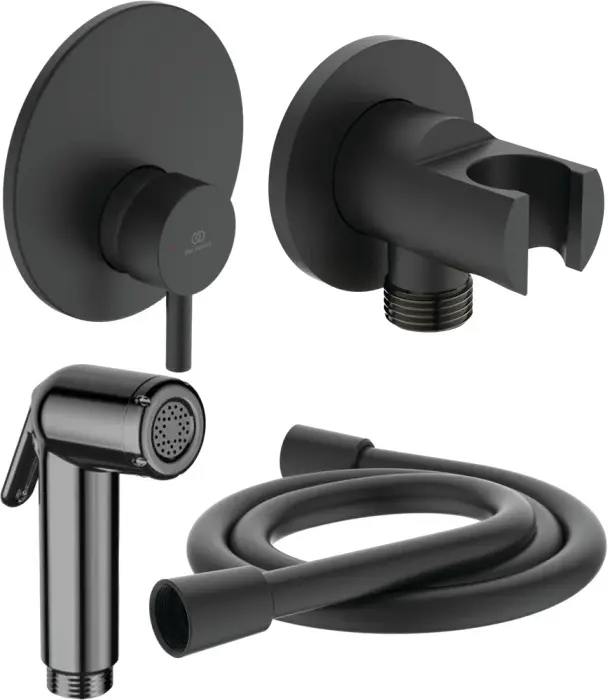 Гигиенический душ Ideal Standard IDEALSPRAY со смесителем, матовый черный (BD651XG)