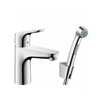 Смеситель для раковины Hansgrohe Focus с гигиеническим душем, однорычажный, хром (31927000)