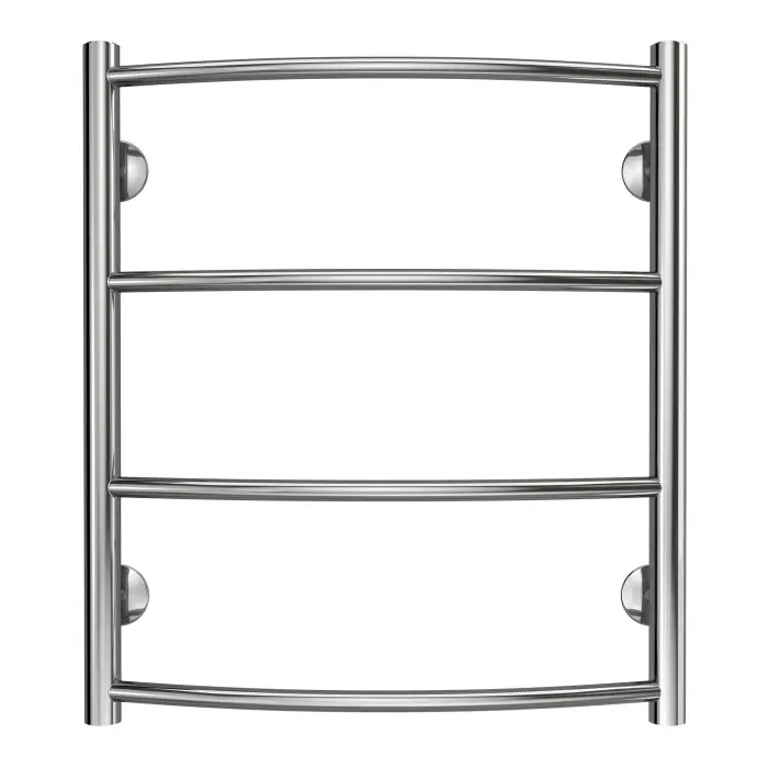 Полотенцесушитель водяной AZARIO VERONA 500/600 4 секции, нижнее/диагональное подключение, 1/2", хром (AZ04156)