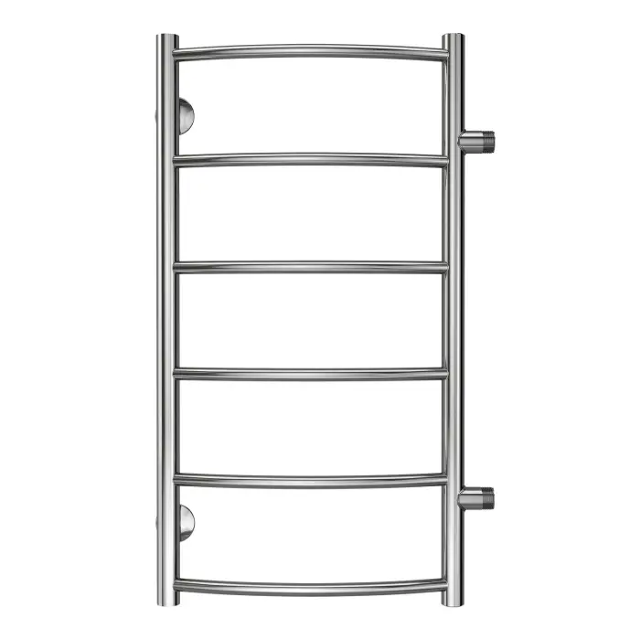 Полотенцесушитель водяной AZARIO VERONA 400/800 6 секций, боковое подключение, 1", хром (AZ04548)