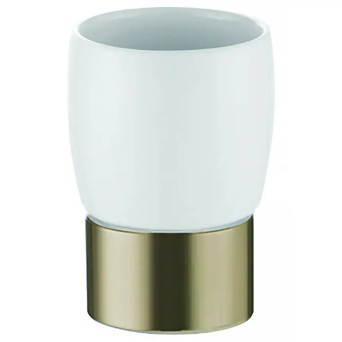 Стакан керамический Azario ELVIA  настольный, бронза (AZ-126-A)