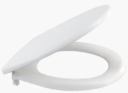 Крышка-сиденье для унитаза Duroplast Alca plast, дюропласт, крепление металл, белый (A601)