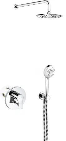 Душевая система Kludi Pure Easy 7 в 1, керамический картридж, хром (376400565)