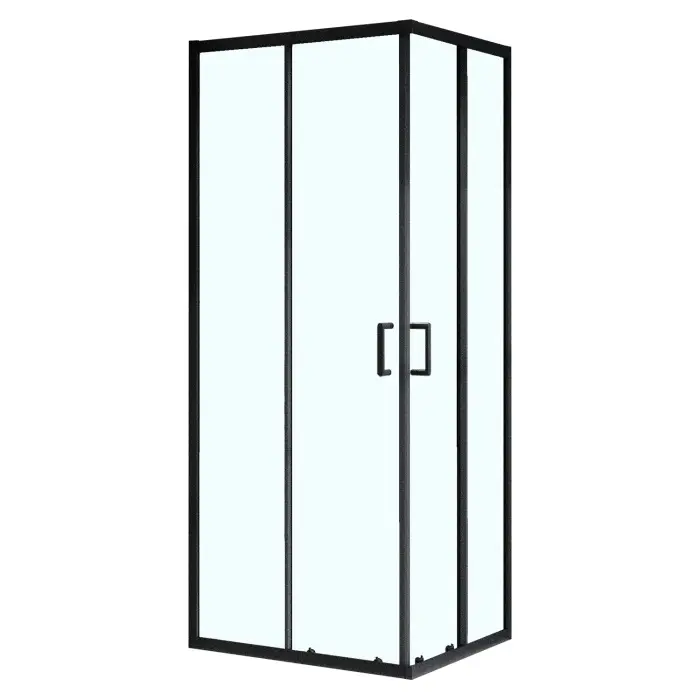 Душевое ограждение Azario VIENNA 900х900х1950 прозрачное стекло 6 мм, профиль черный матовый (AZ-R36-90-MB-CL)