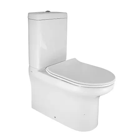 Унитаз-компакт Creo Ceramique ARCHI 380х680х820 безободковый, с тонкой крышкой, микролифт