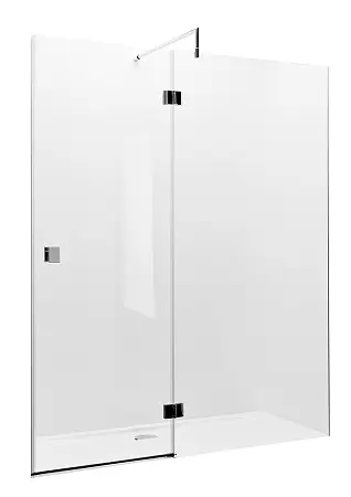 Душевое ограждение Roca Metropolis дверь распашная 1400х1950 мм, прозрачное стекло, профиль хром (MP3414012M)