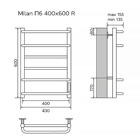 Milan П6 400х600 R