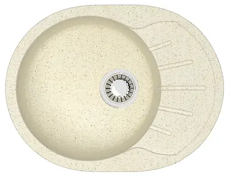 Кухонная мойка AZARIO Light 575х440х215) искусственный мрамор, цвет Бежевый (CS00079919)