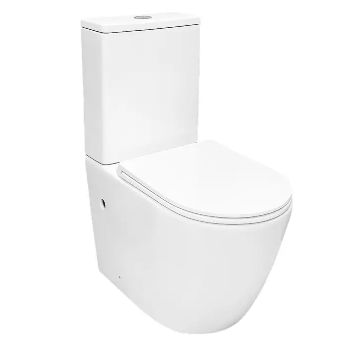 Унитаз-компакт Azario Верона 360х660х800, напольный, безободковый, система смыва "Торнадо", в комплекте с быстросъемным сиденьем микролифт (AZ-8301)