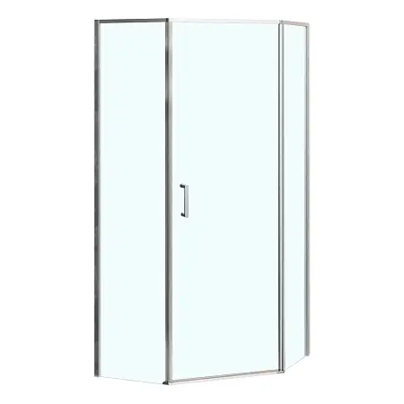 Душевое ограждение Azario SAKURA 1000х1000х1950 прозрачное стекло 6 мм, профиль хром (AZ-21C-100-CH-CL)