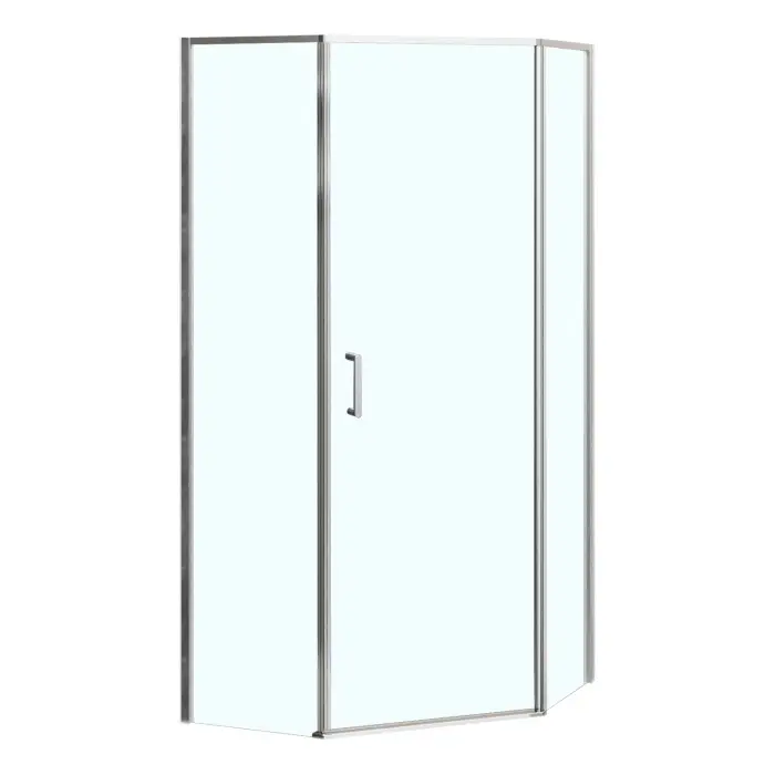 Душевое ограждение Azario SAKURA 1000х1000х1950 прозрачное стекло 6 мм, профиль хром (AZ-21C-100-CH-CL)