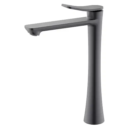 Cмеситель для раковины-чаши Azario Escaro высокий, керамический картридж, графит (AZ-K9074GR)