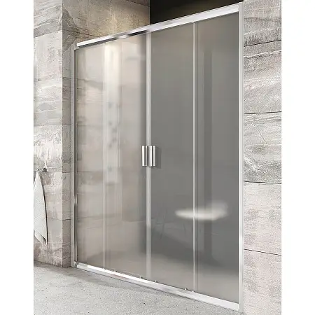 Душевая дверь Ravak Blix BLDP4 130 раздвижная, стекло Grape, профиль Хром (0YVJ0C00ZG)