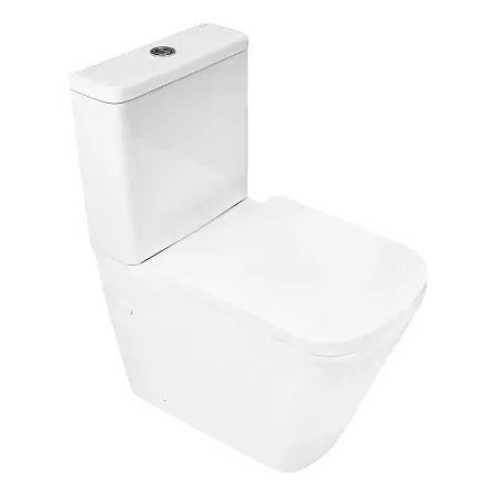 Унитаз-компакт Azario Terra 620х360х810 безободковый, система смыва "Скрытое Торнадо", в комплекте с быстросъемным сиденьем "Микролифт" (AZ-1373AT)