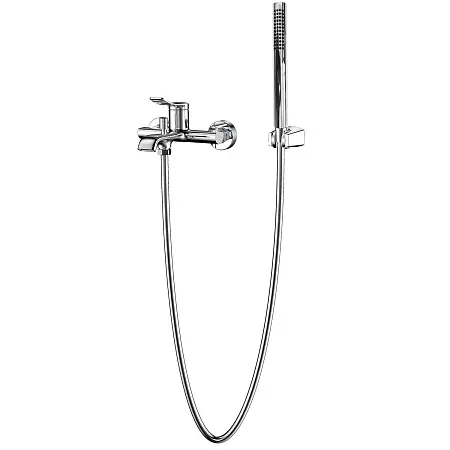 Смеситель для ванны и душа Azario ABILITY с ручным душем, керамический картридж, хром (AZ-VRY238331C)