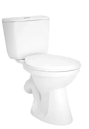 Унитаз-компакт Santek "Бриз" эконом 1-режим, с сиденьем, белый (1.WH20.2.569)