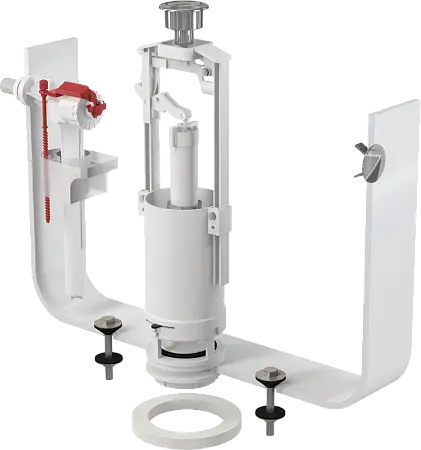 Сливная арматура Alcadrain со стоп кнопкой (одинарной), боковая подводка (SA2000 3/8" CHROM)