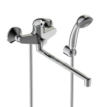 Смеситель для ванны/душа Vidima Orion, универсальный, однорычажный, хром (BA005AA)