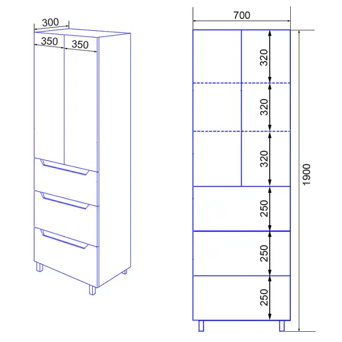 Пенал Палермо 70_схема