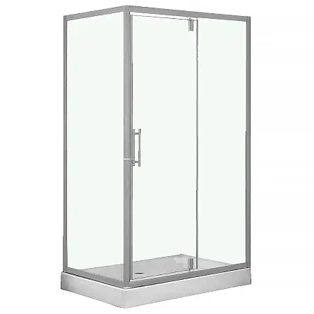Душевое ограждение LORANTO 120х80х200 R/L с низким поддоном 13см, прозрачное закаленное стекло 6мм, профиль хром (CS-6128C 120)