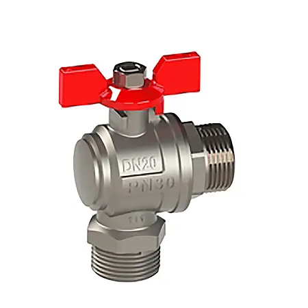 Кран шаровый ARCO SENA угловой, «бабочка» НР/НР, 3/4″х3/4", латунь (154504)