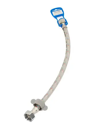 Гибкая подводка AZARIO LUXe для воды, 80 см., 1/2", вн. - вн. силиконовая оболочка (AZLux709)