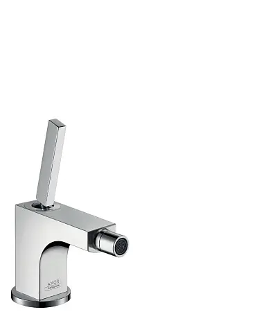 Смеситель для биде Axor Citterio 90, однорычажный, со сливным гарнитуром, хром (39210000)