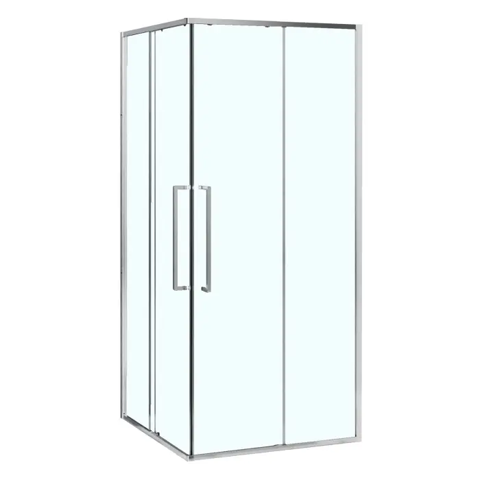 Душевое ограждение Azario SHANGHAI 1000х1000х1950 прозрачное стекло 6 мм, профиль хром (AZ-R43-100-CH-CL)