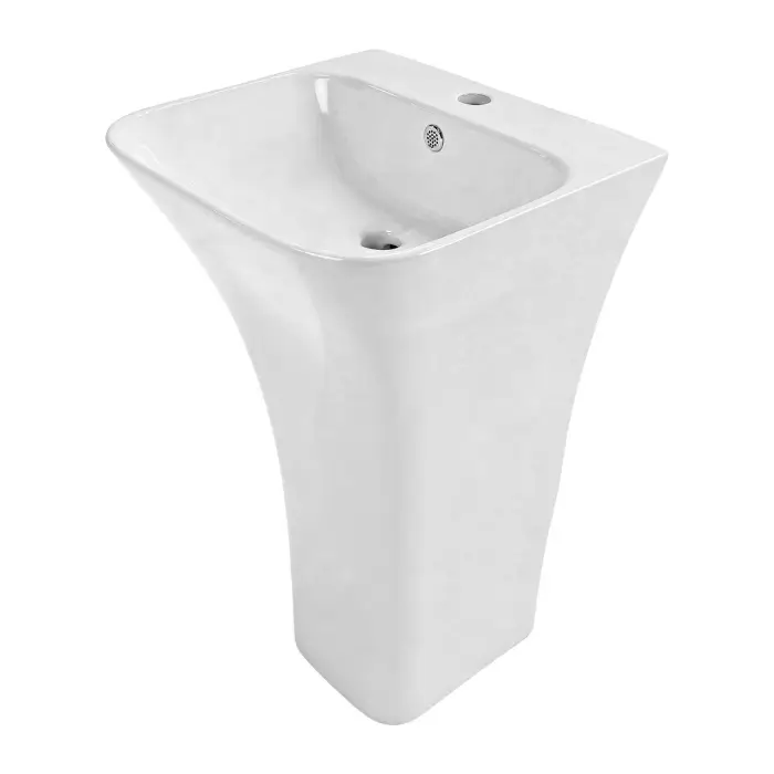 Раковина напольная AZARIO FRETTA SQUARE 450х435х835 отдельностоящая, прямоугольная (AZ-315)