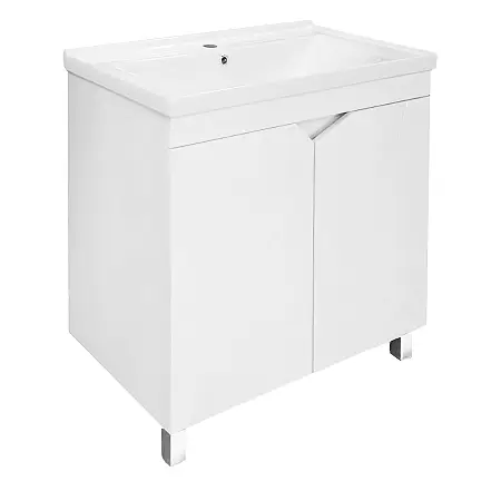 Комплект Тумба Loranto Оптимум 80 800х470х825 напольная, с раковиной Monte NEO 80, белый (CS00106208)