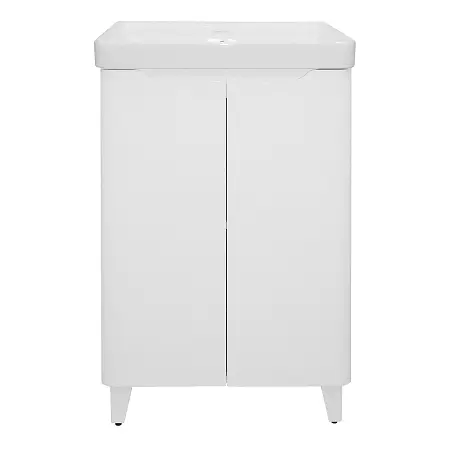 Комплект Аzario Тумба LOTOS 50 Н 500х475х880 напольная, с раковиной Monte 50, белый глянцевый (CS00094663)