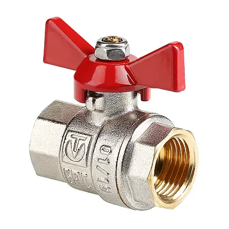 Кран шаровой Valtec BASE, рукоятка бабочка 1" вн.-вн. (VT.217.N.06)