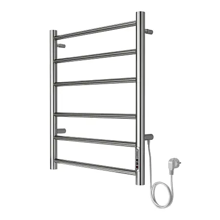 Полотенцесушитель электрический AZARIO PARMA 500/600 6 секций, диммер справа, хром (AZ10856)
